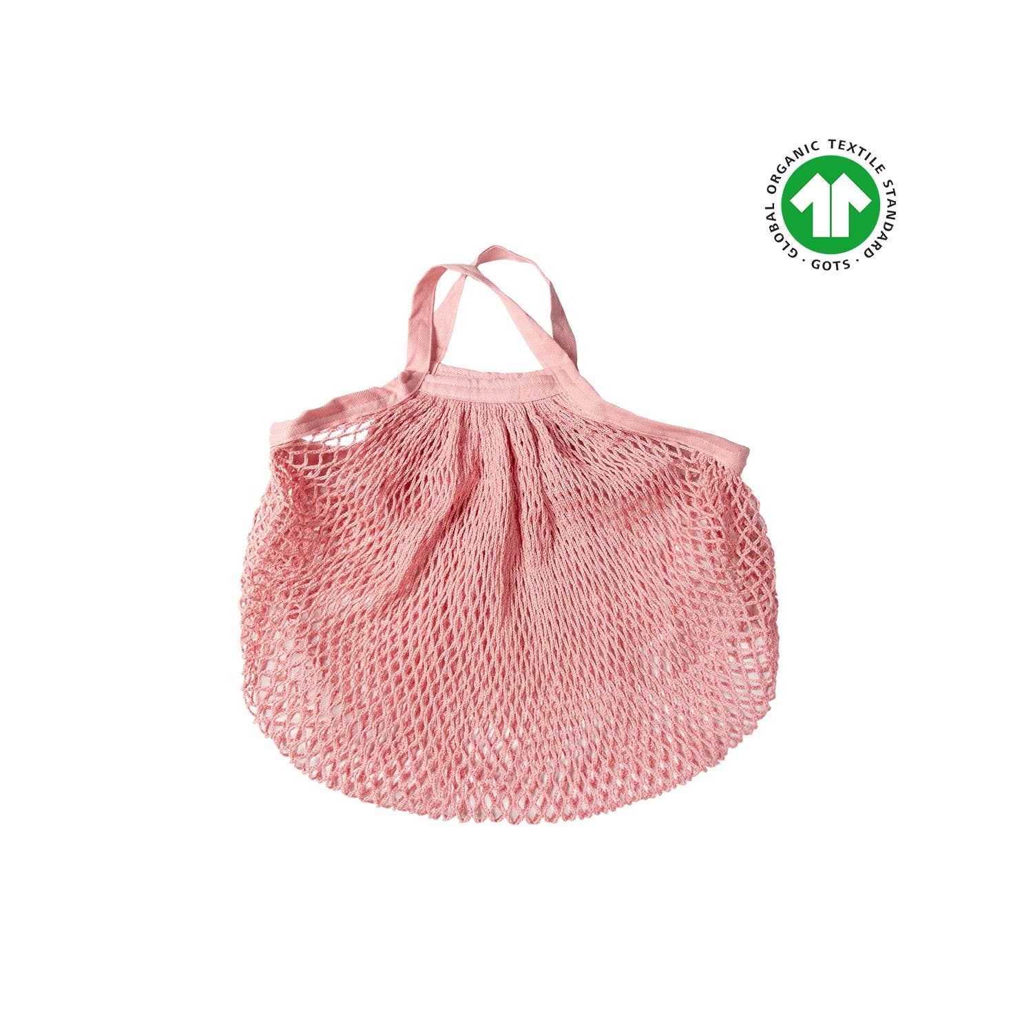 Bolsa de Malla de Algodón Orgánico Rosa Nude