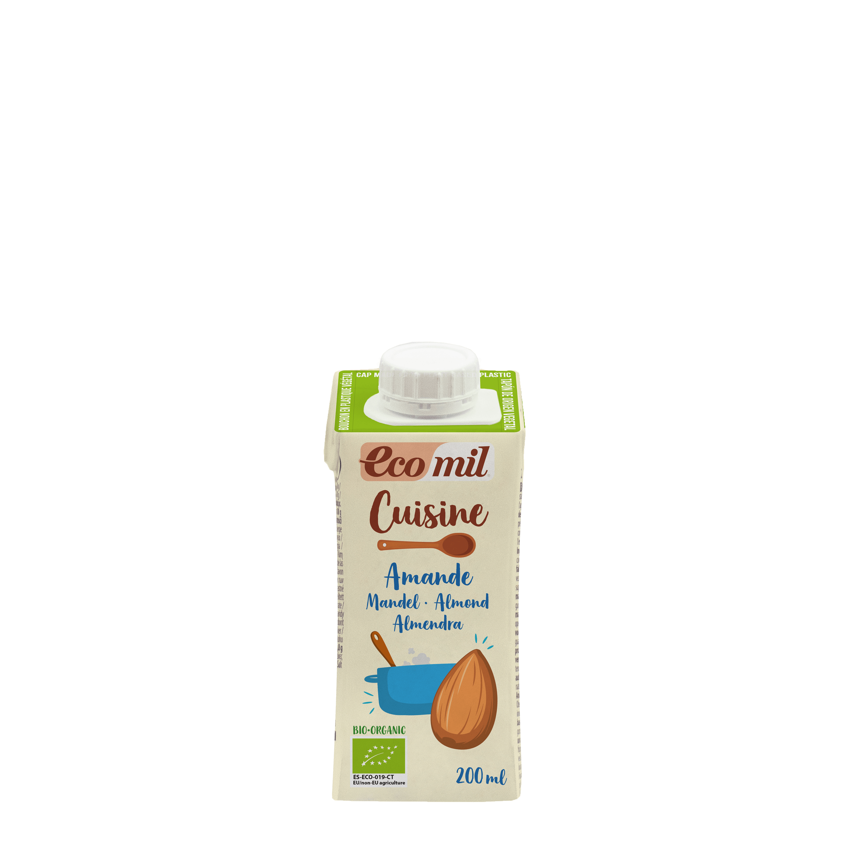 Ecomil Cuisine almendra Bio 200ml.