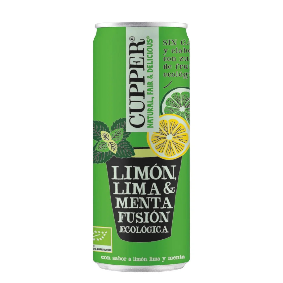 Refresco de Menta, Limón y Lima Bio Cupper - 250 ml
