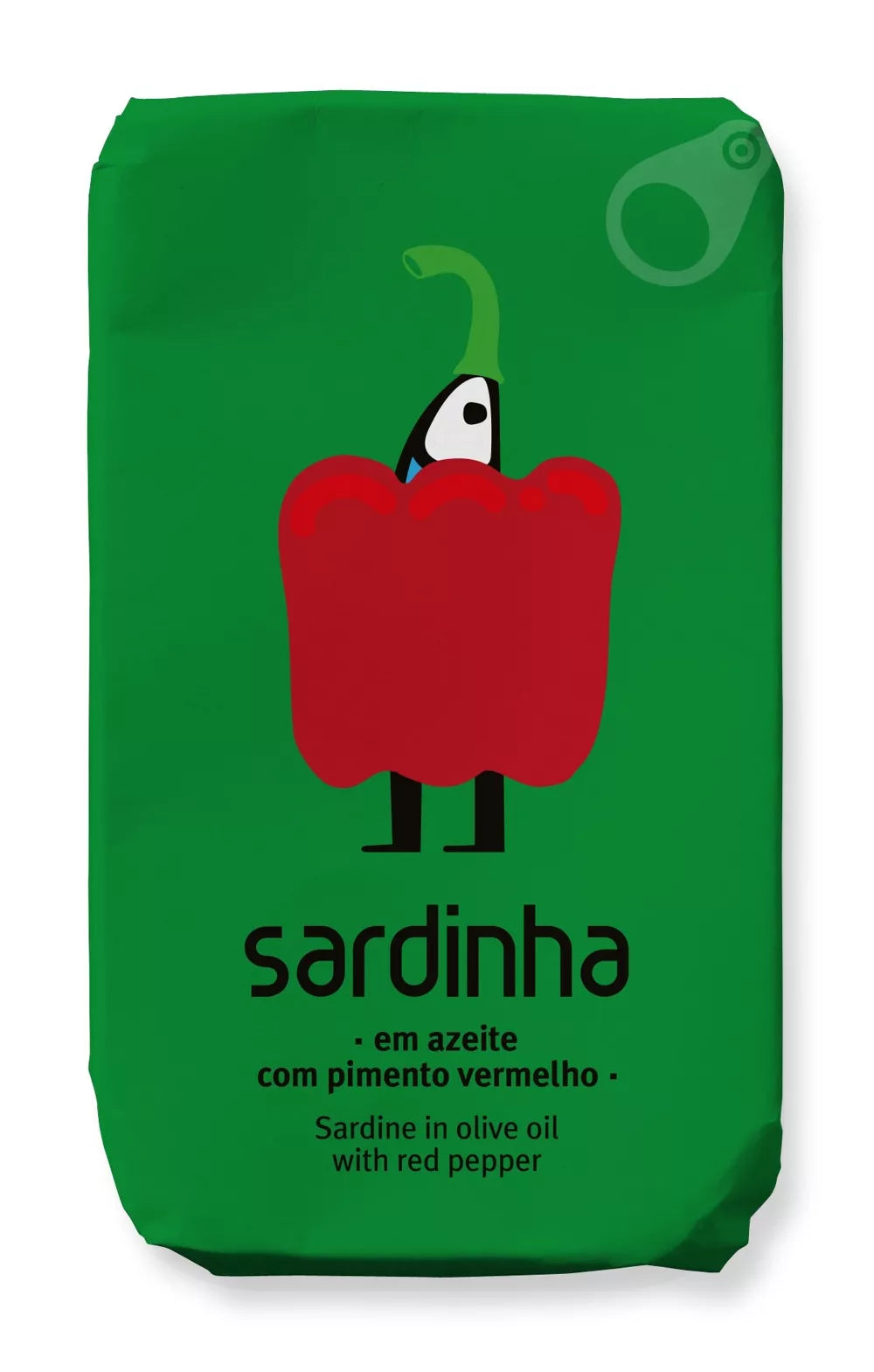 Sardina en aceite de oliva ecológico y pimiento rojo ecológico