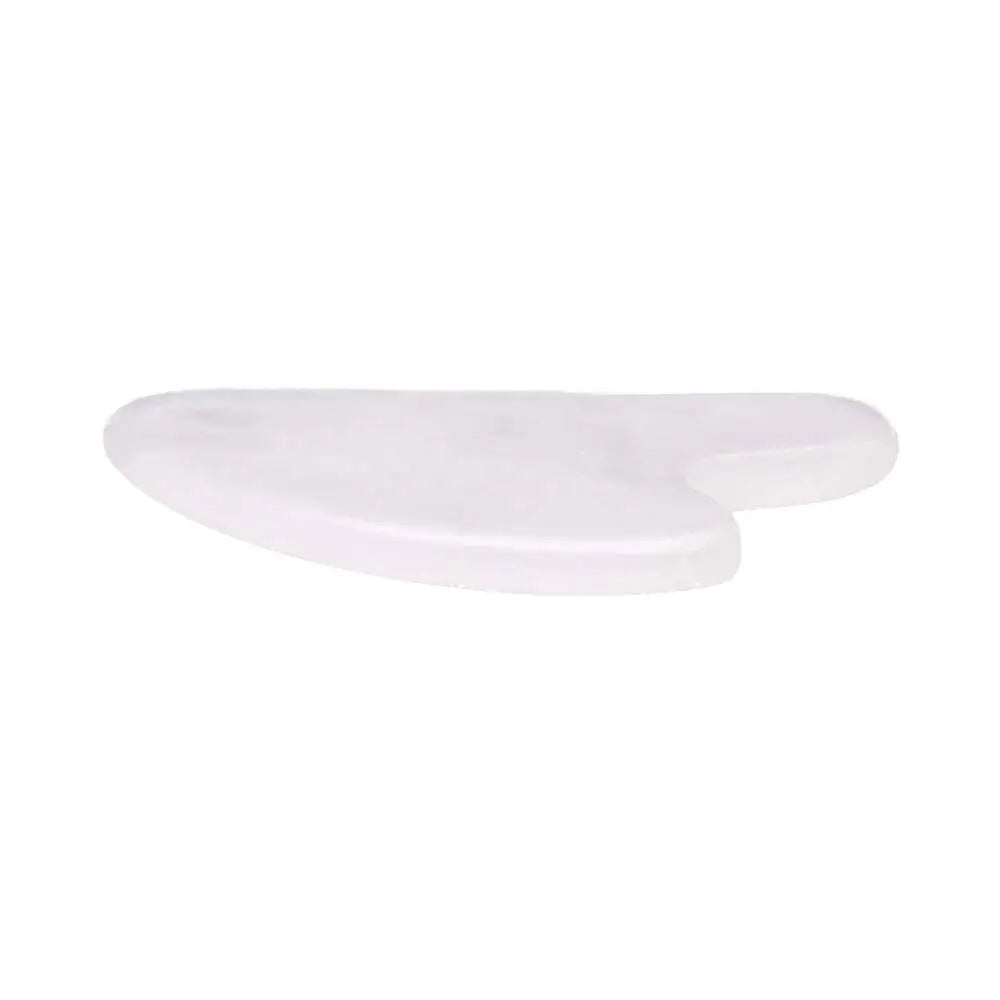 Masajeador Gua Sha de Cuarzo Blanco