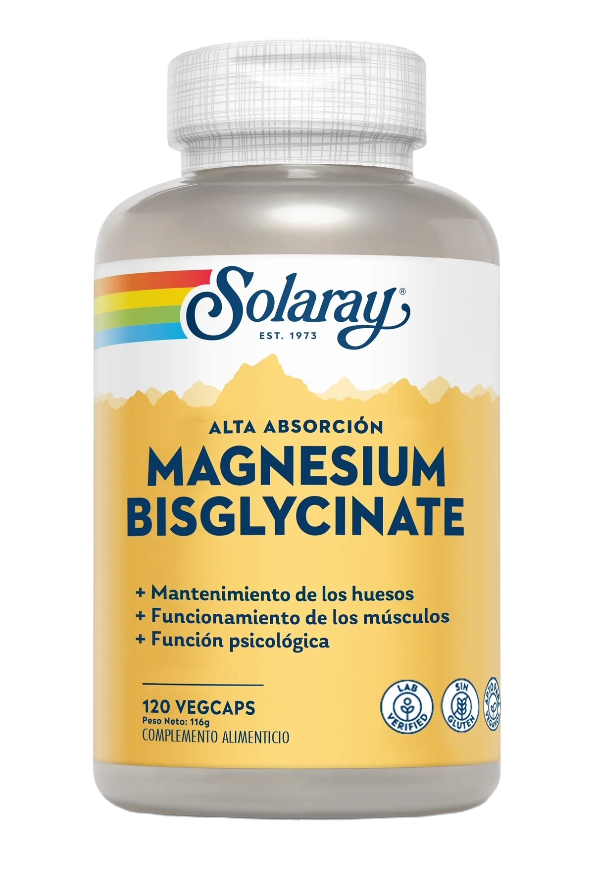 Magnesio Bisglicinato - 120 Capsulas vegetales