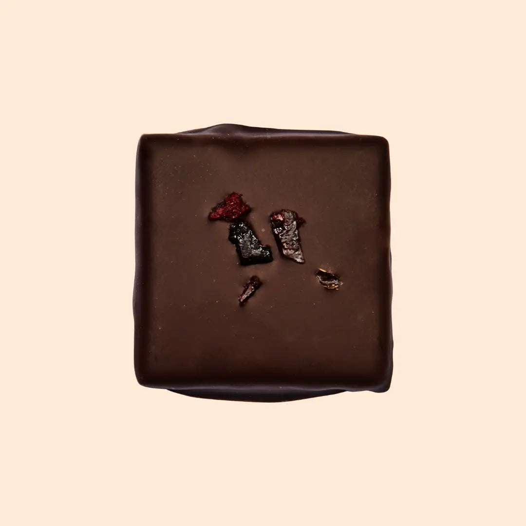 Chocolate con mantequilla de un solo fruto seco - Higo salado