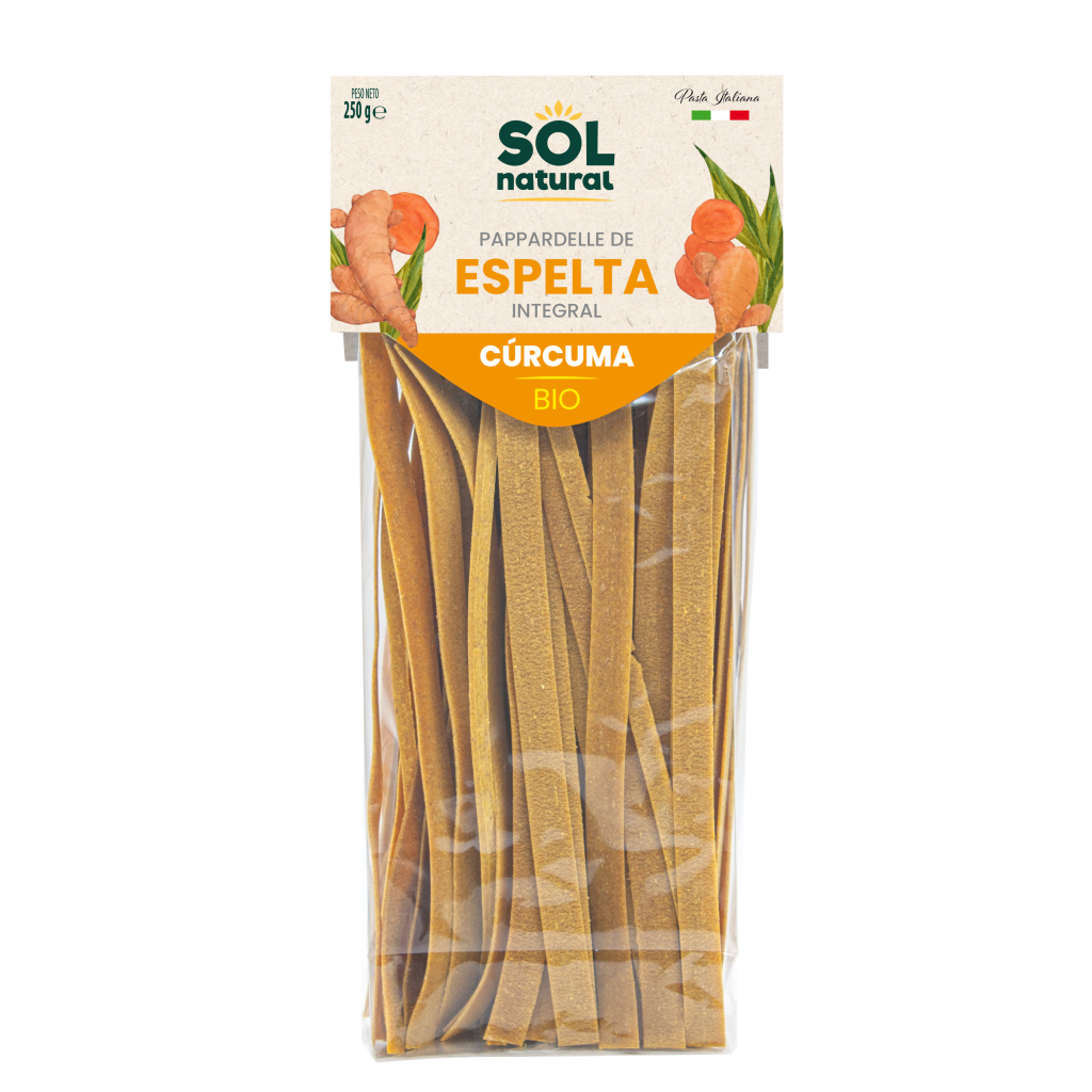 Papardelle de Espelta con Cúrcuma Bio 250gr.