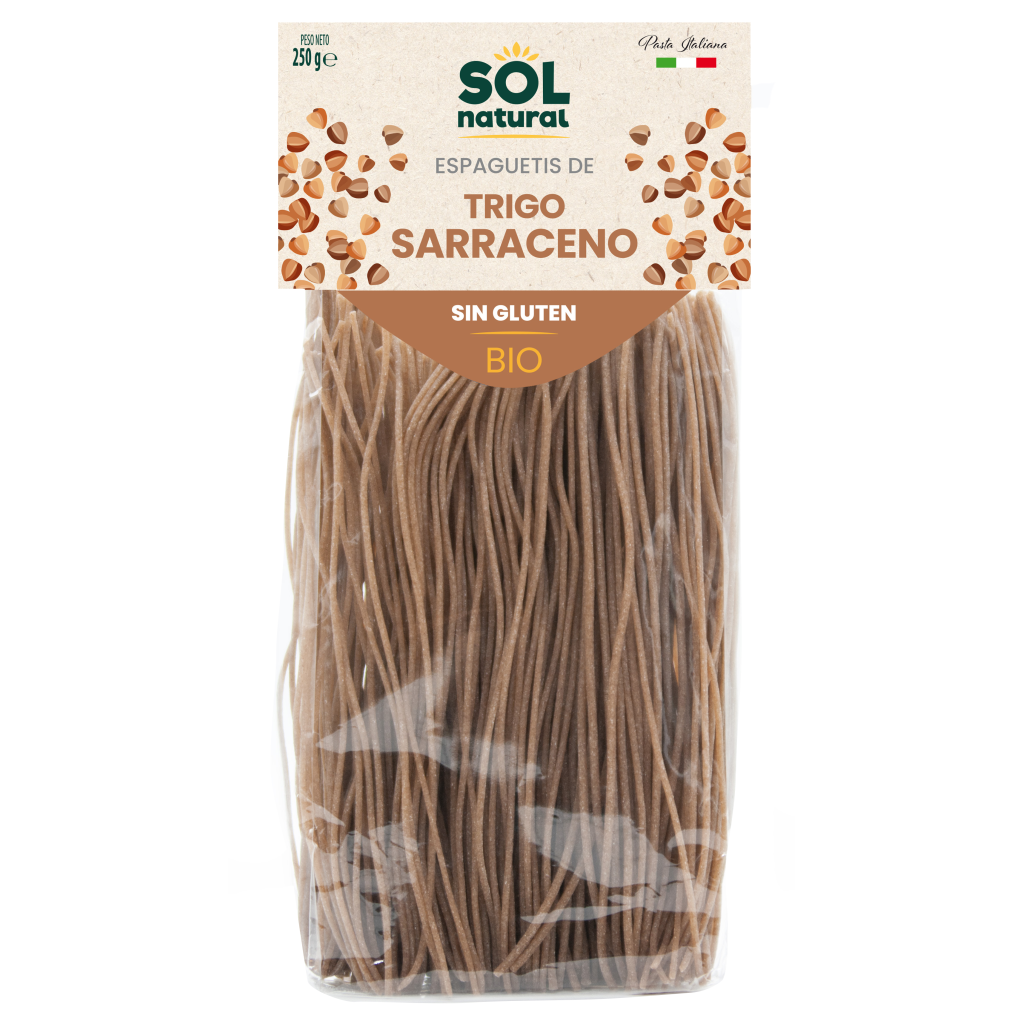 Espagueti de Trigo Sarraceno Sin Gluten Bio 250gr.