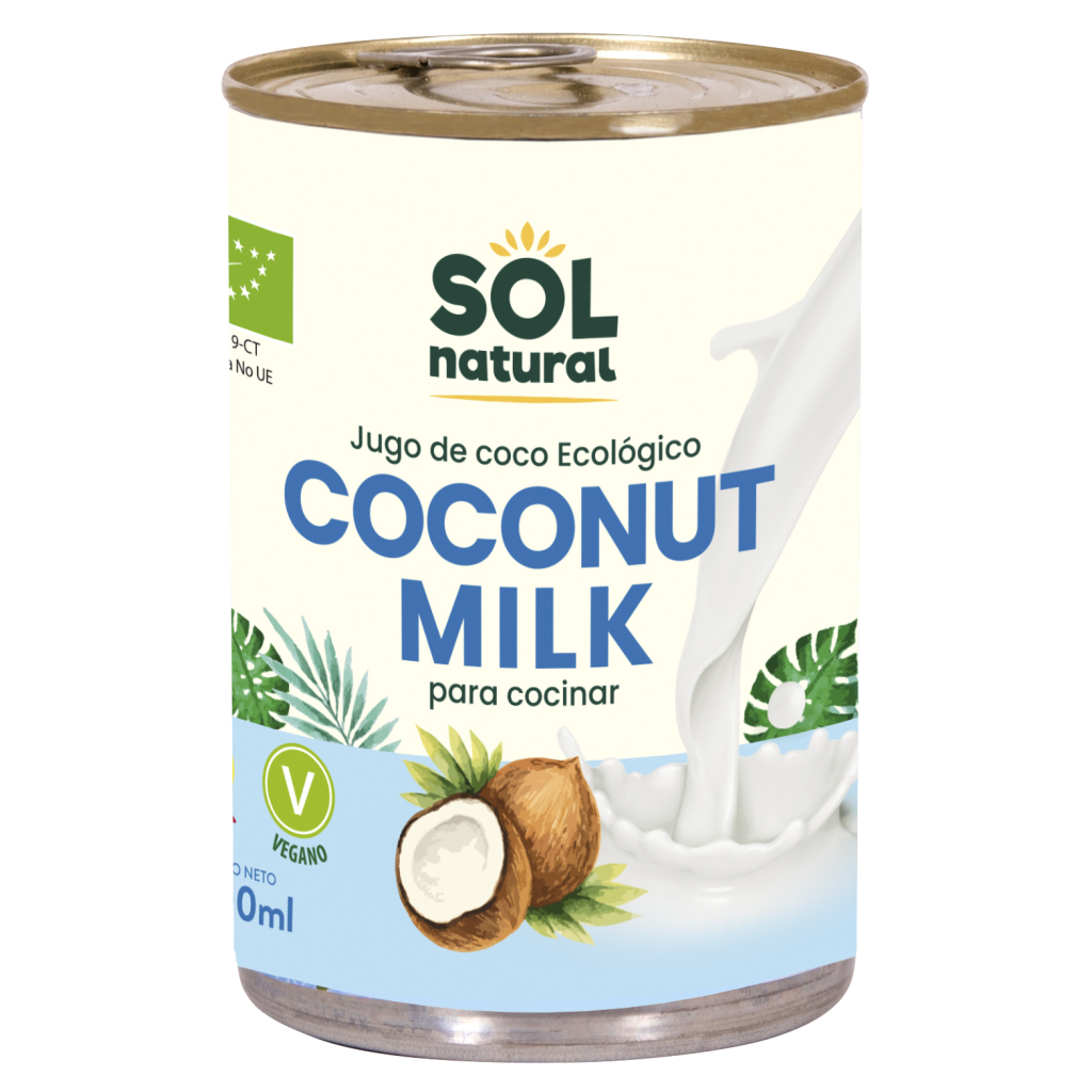Leche de coco en lata para cocinar bio 400ml