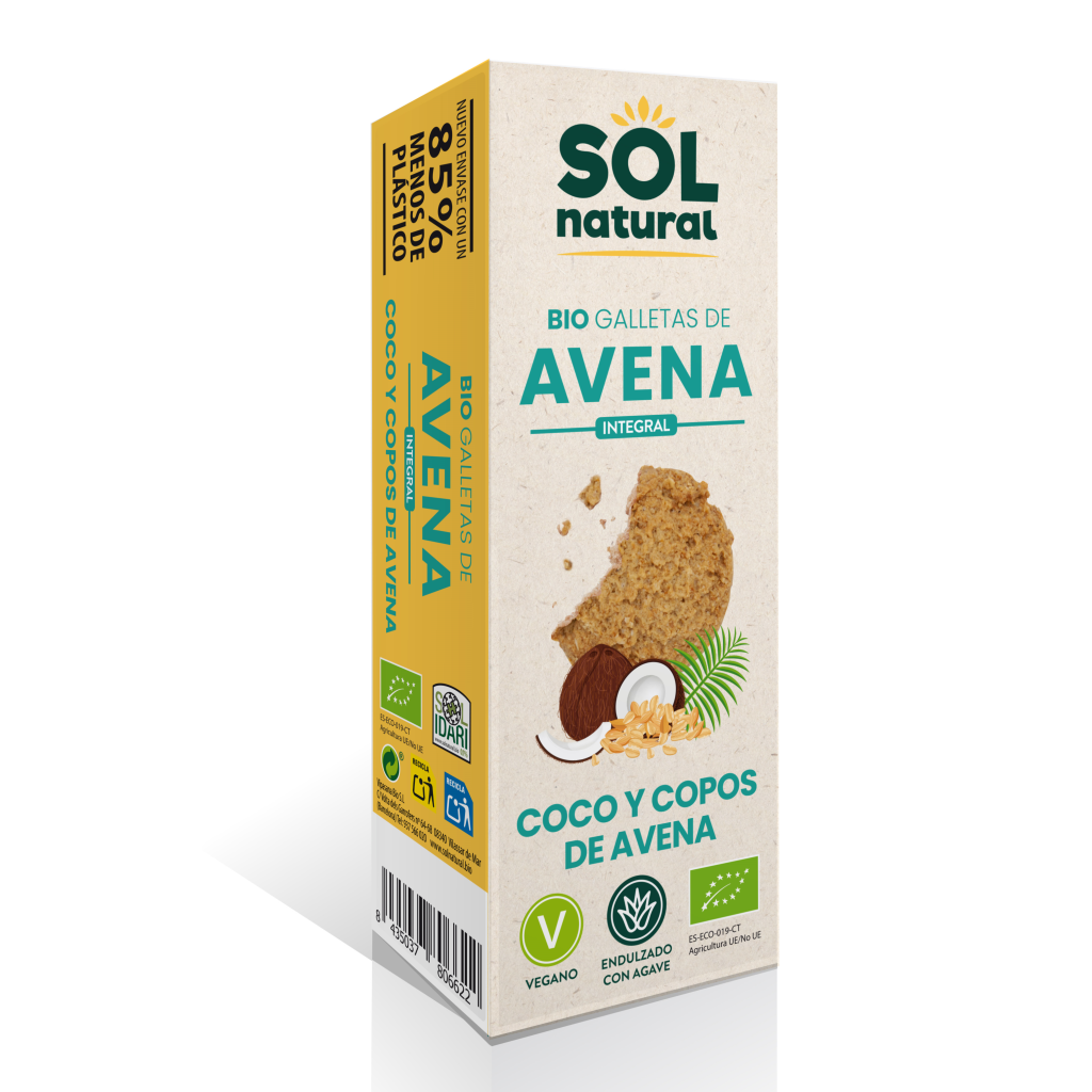 Galletas de Avena Coco y Agave Bio