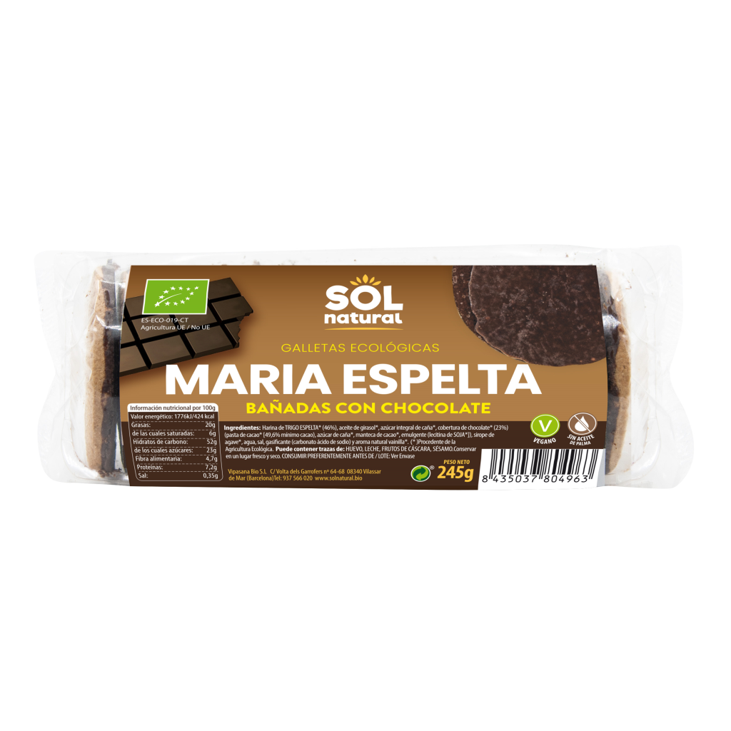 Marías Espelta Bañadas con Chocolate 245gr
