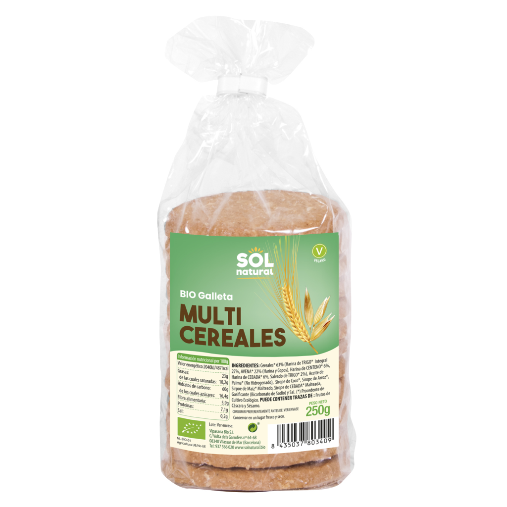 Galletas Multicereales Bio 250gr