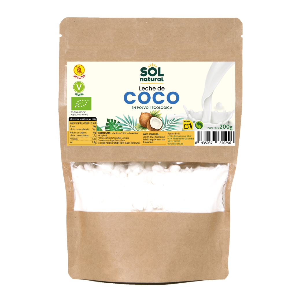 Leche de Coco En Polvo Bio 200gr.