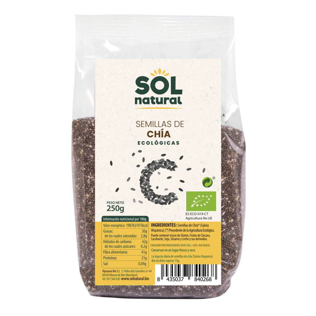 Semillas de Chía Bio 250gr.