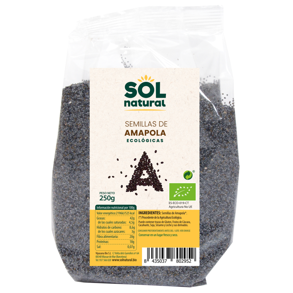 Semillas de Amapola Bio 250gr.