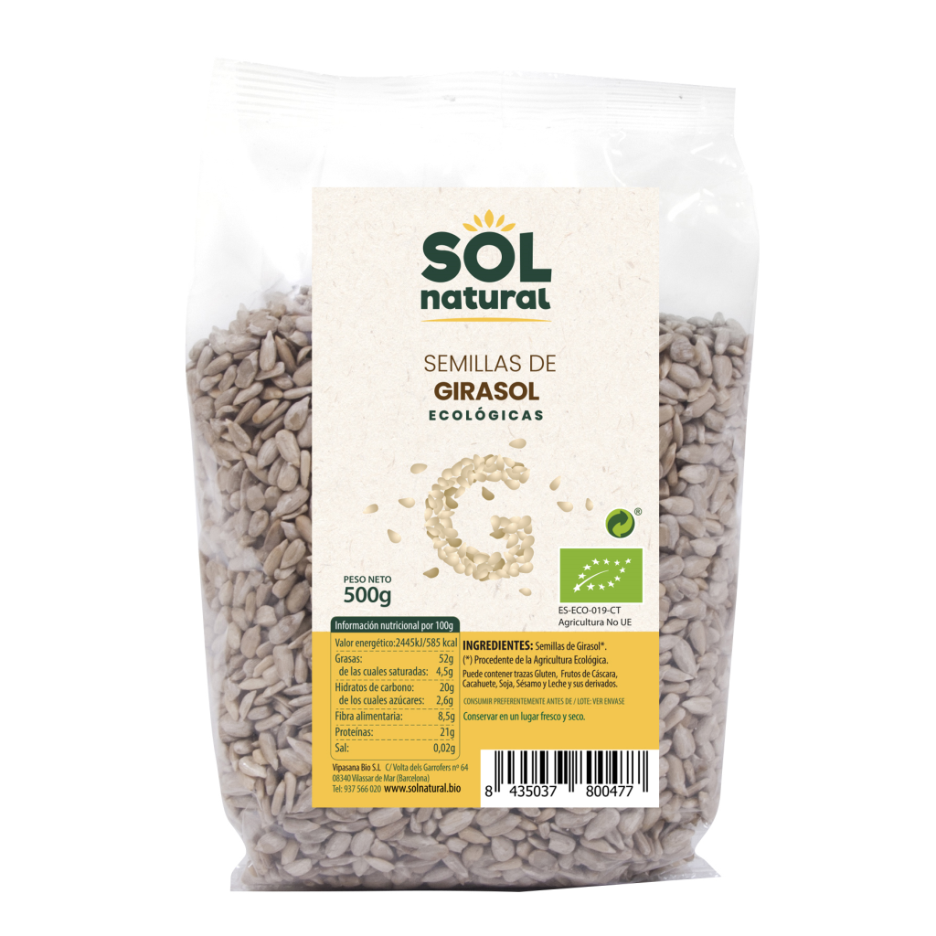 Semillas de Girasol Bio 500gr.