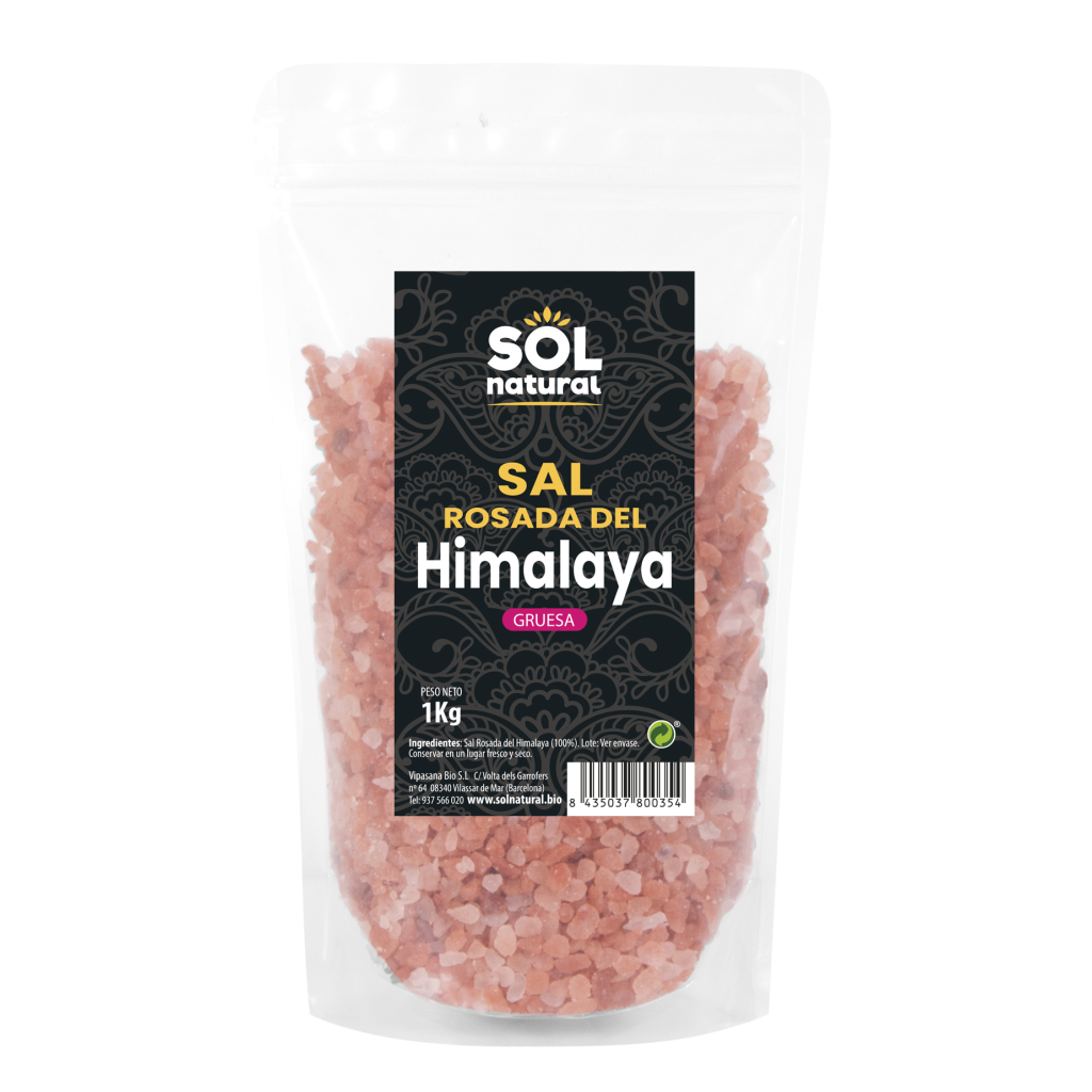 Sal gruesa rosada del himalaya 1 kg