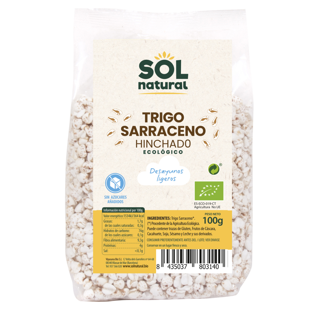 Trigo Sarraceno Hinchado Bio 100gr.