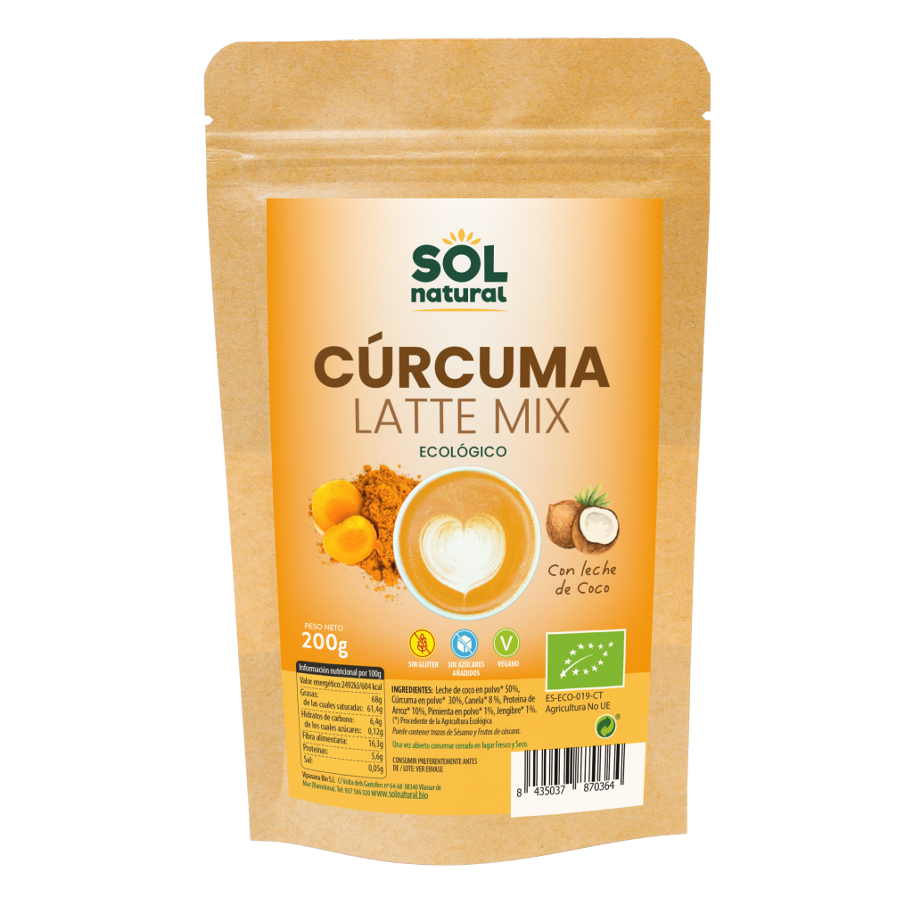 Cúrcuma latte Mix Bio 200gr.