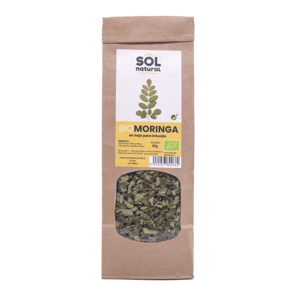 Moringa en hoja para infusión bio 40gr.