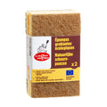 Esponjas rascantes ecológicas verde y marrón - pack de 2