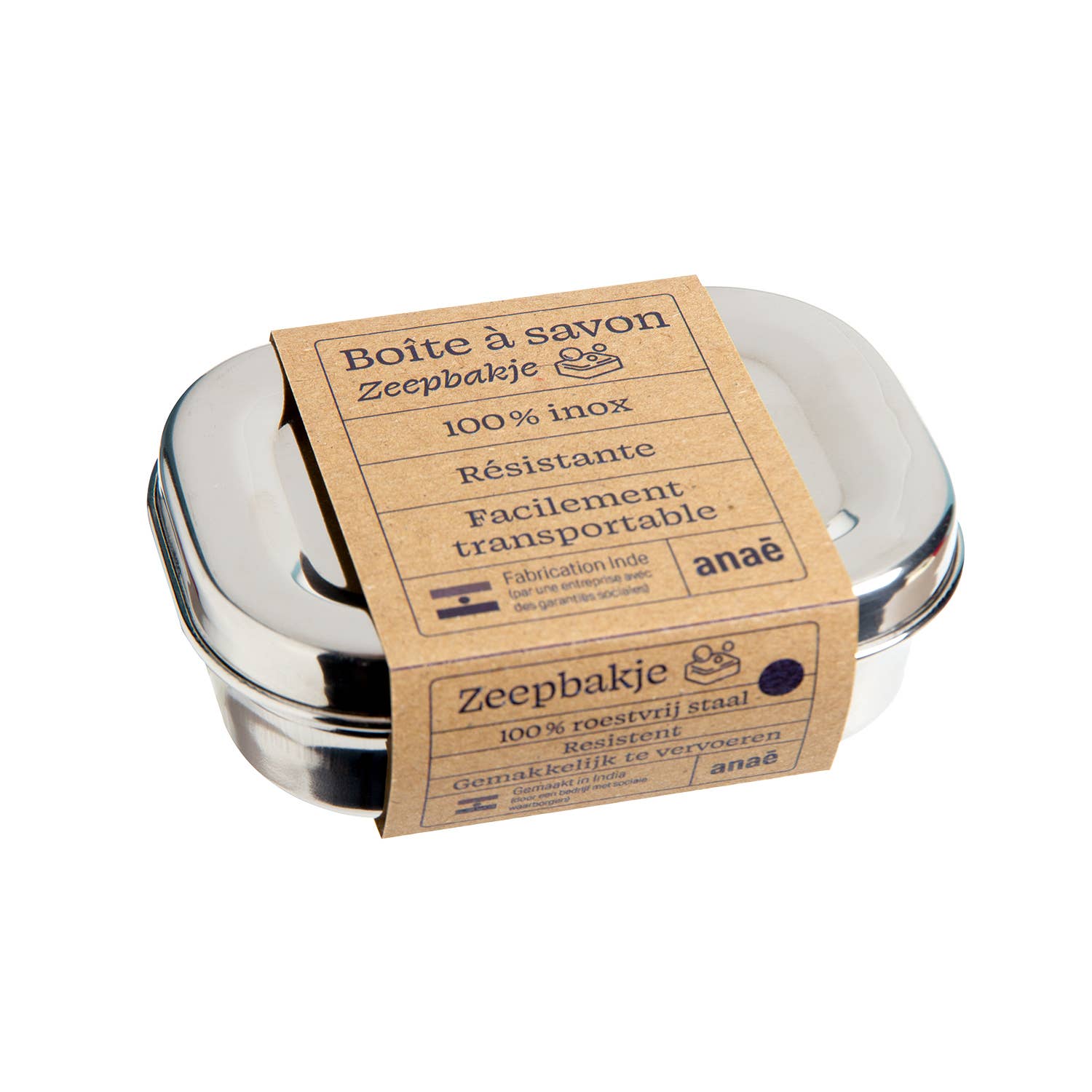 Caja de jabón de acero inoxidable - Anaé