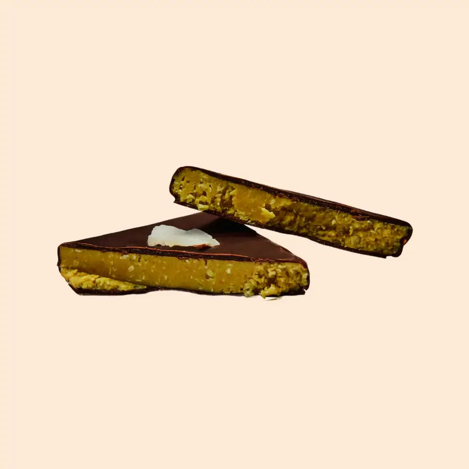 Chocolate de crema de frutos secos - Coco y Cúrcuma