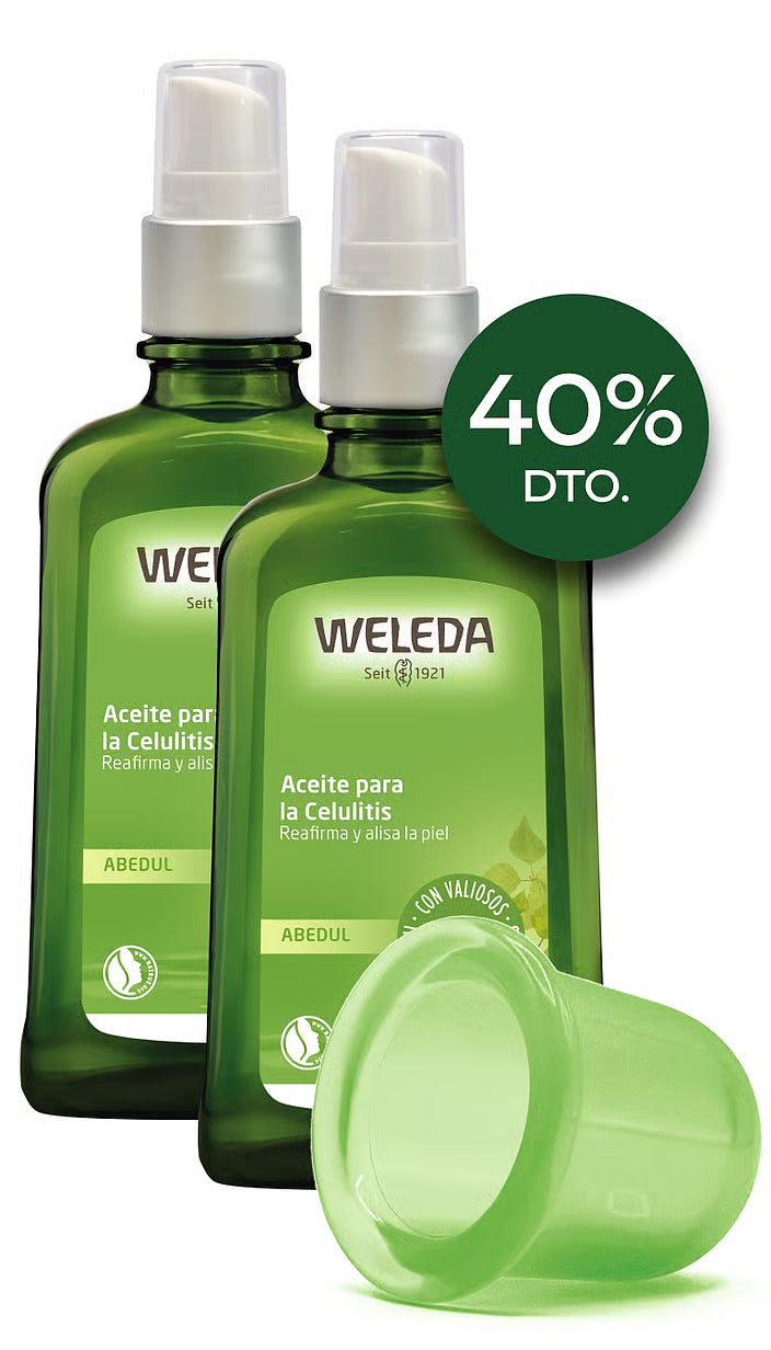 Aceite de abedul para la celulitis doble pack