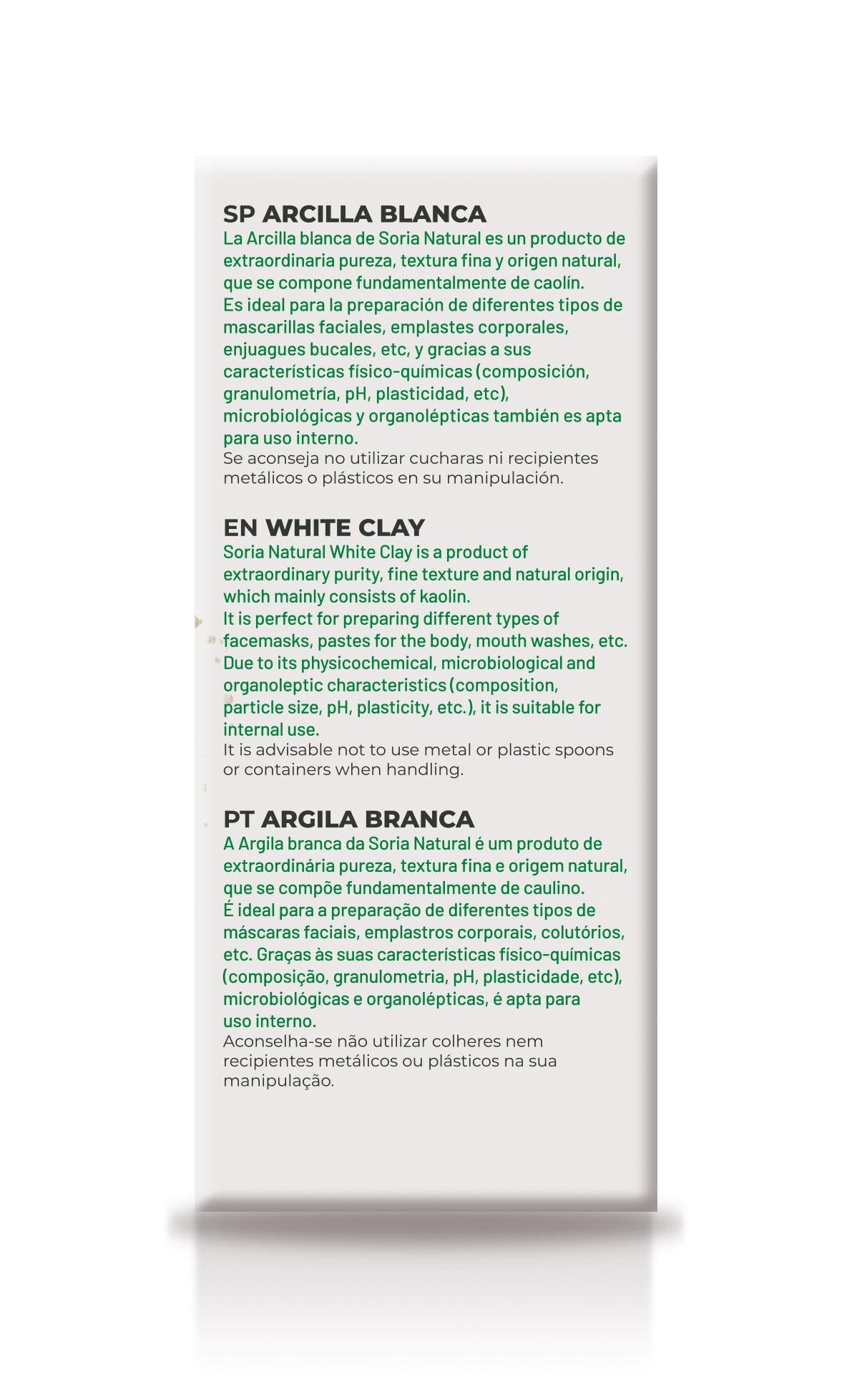 Arcilla Blanca 250gr.