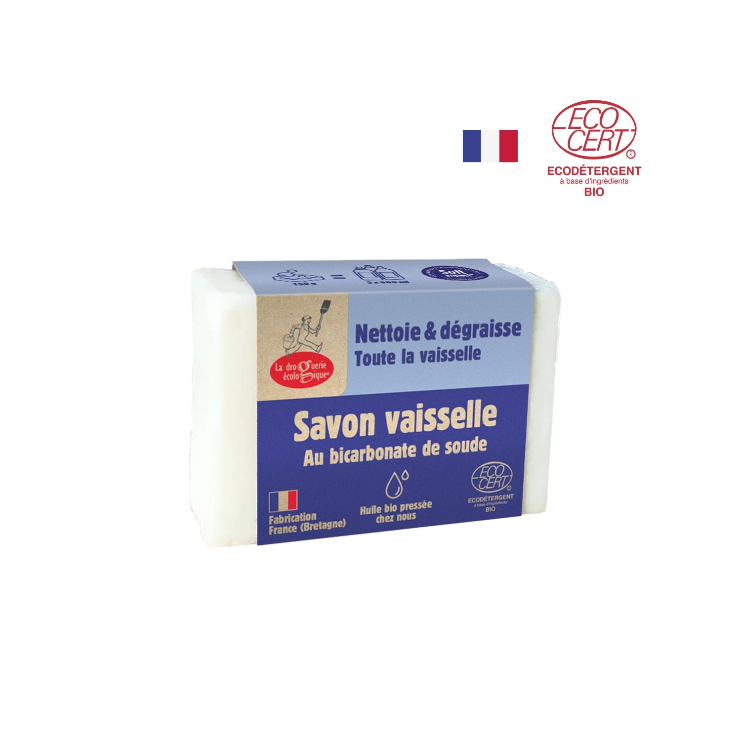 Jabón para Platos con Bicarbonato de Sodio 150g - La Droguerie