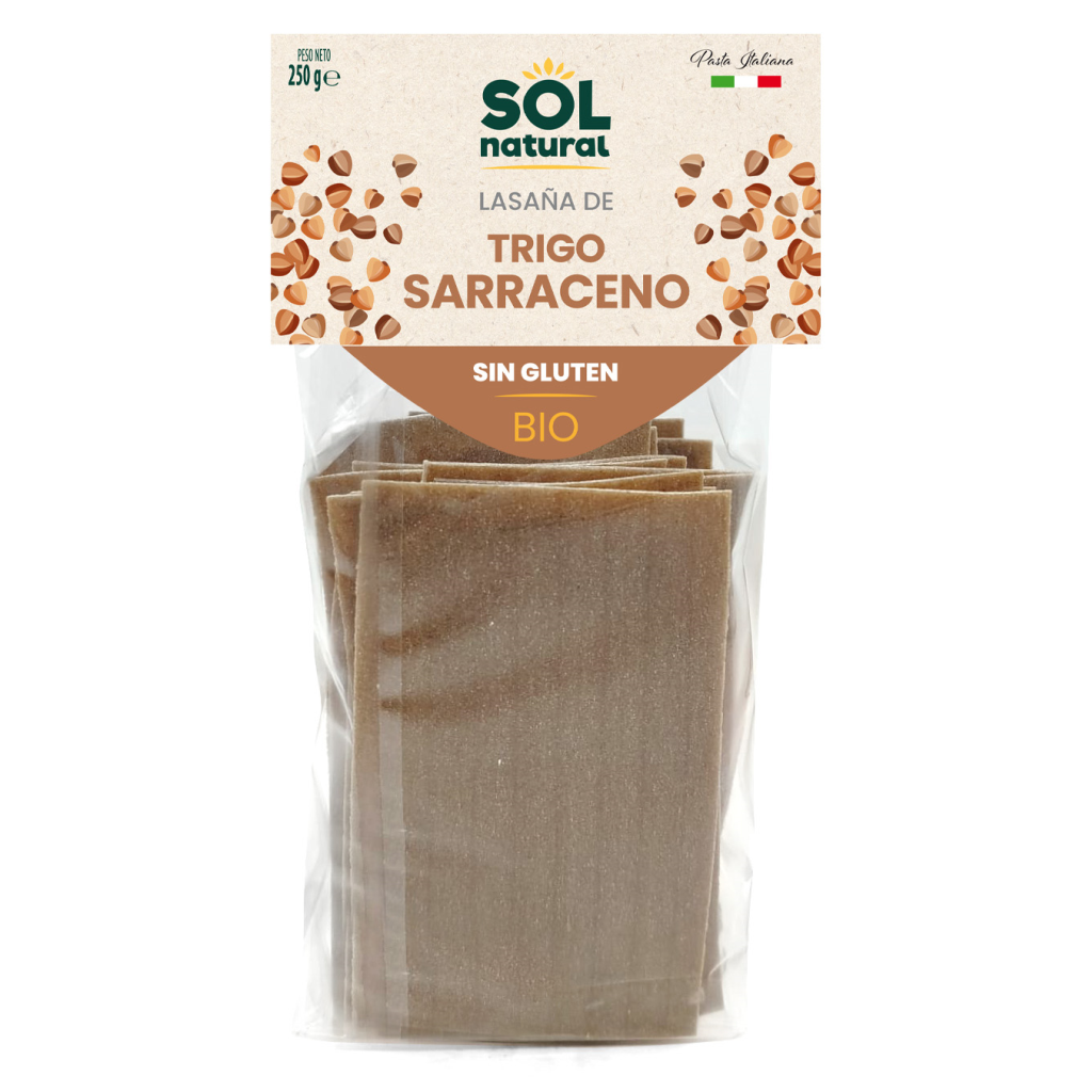 Lasaña de trigo sarraceno sin gluten 250 g