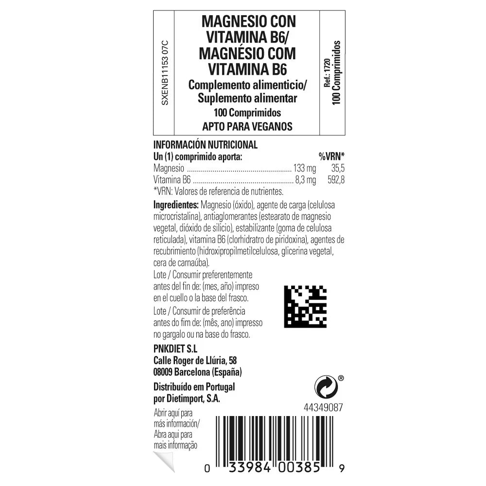 Magnesio con Vitamina B6