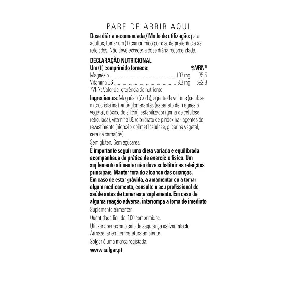 Magnesio con Vitamina B6