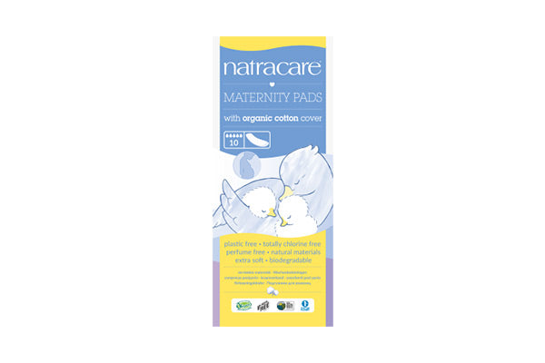 Compresas posparto con cubierta de algodón orgánico - Natracare - 10 ud.
