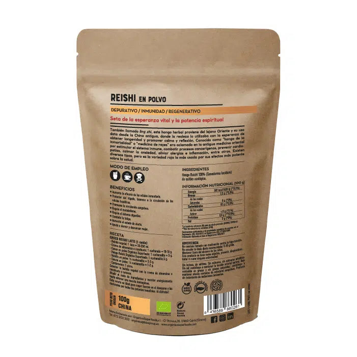 Reishi en Polvo Ecológico 100gr.