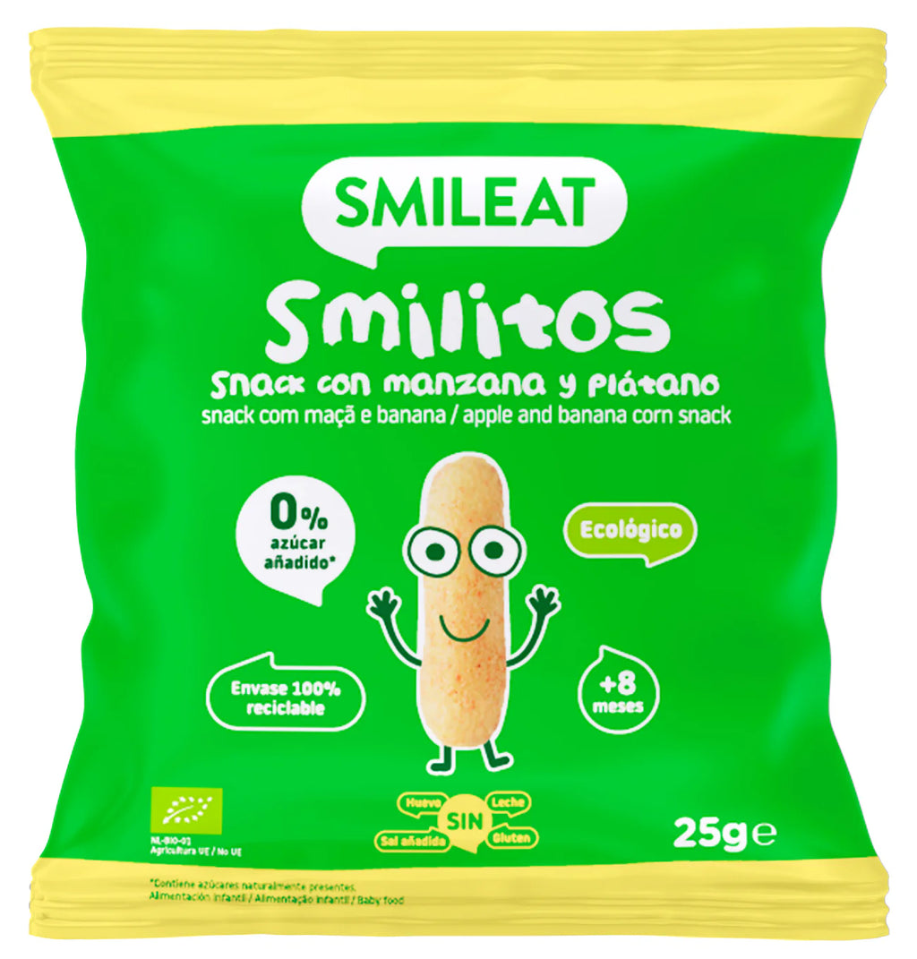 Smilitos con Manzana y Platano Bio 26gr.