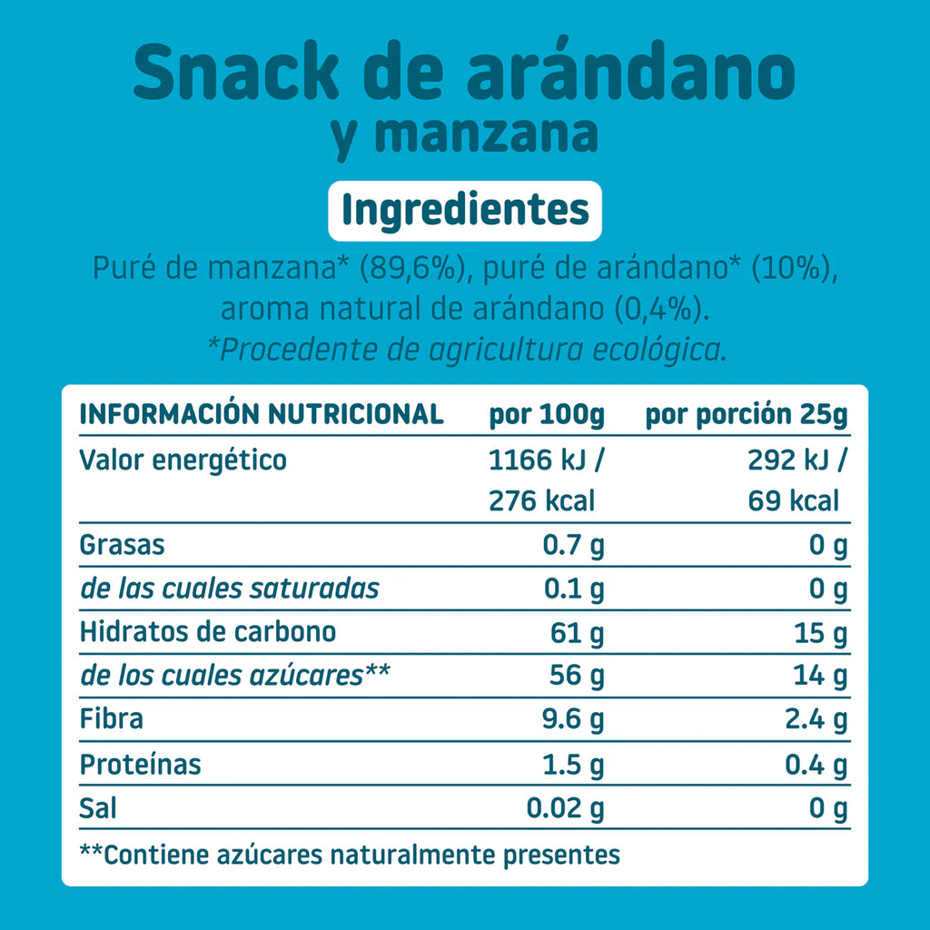 Sminolas Arandanos y Manzana Eco 25gr.