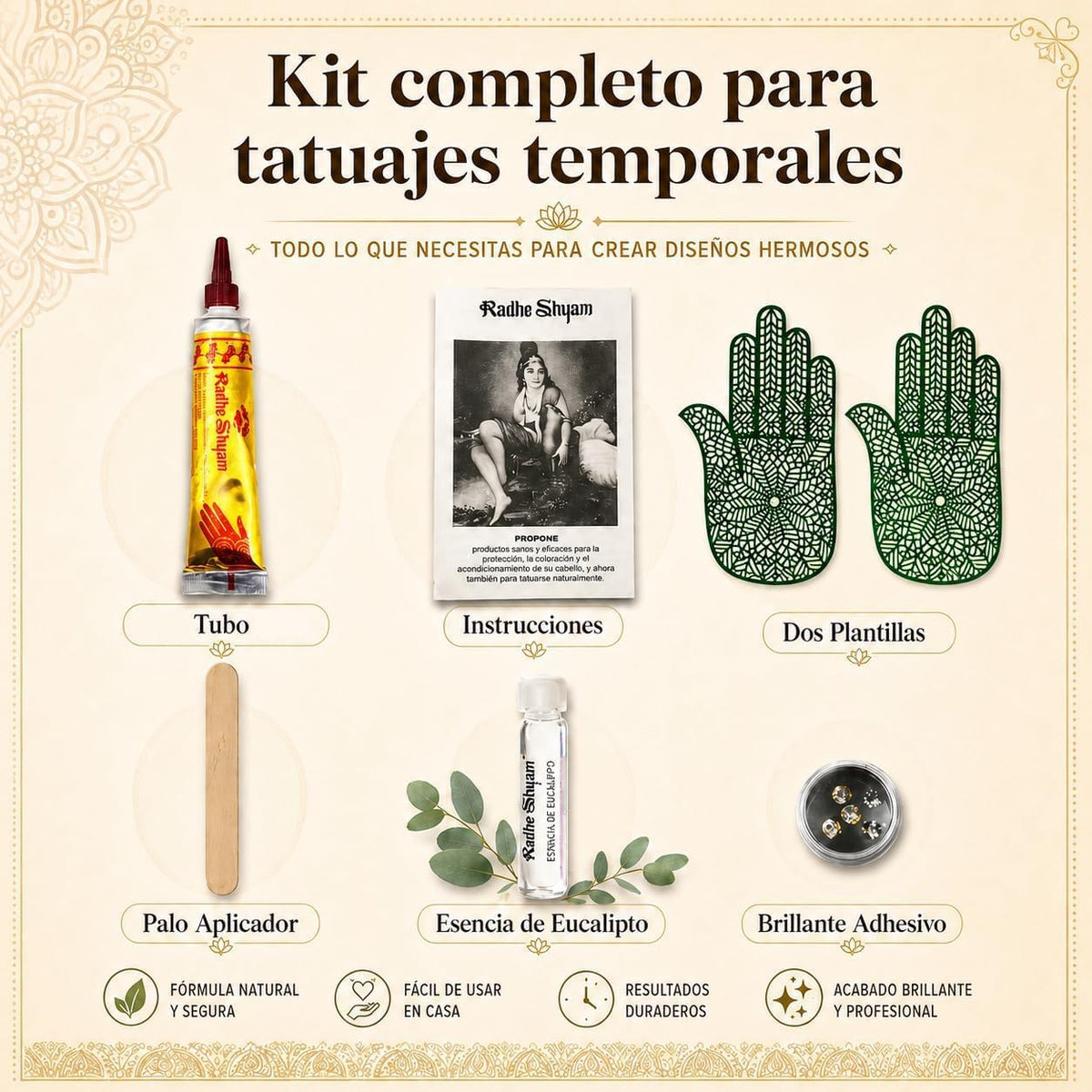 Henna - En pasta para Tatuajes temporales -  30g