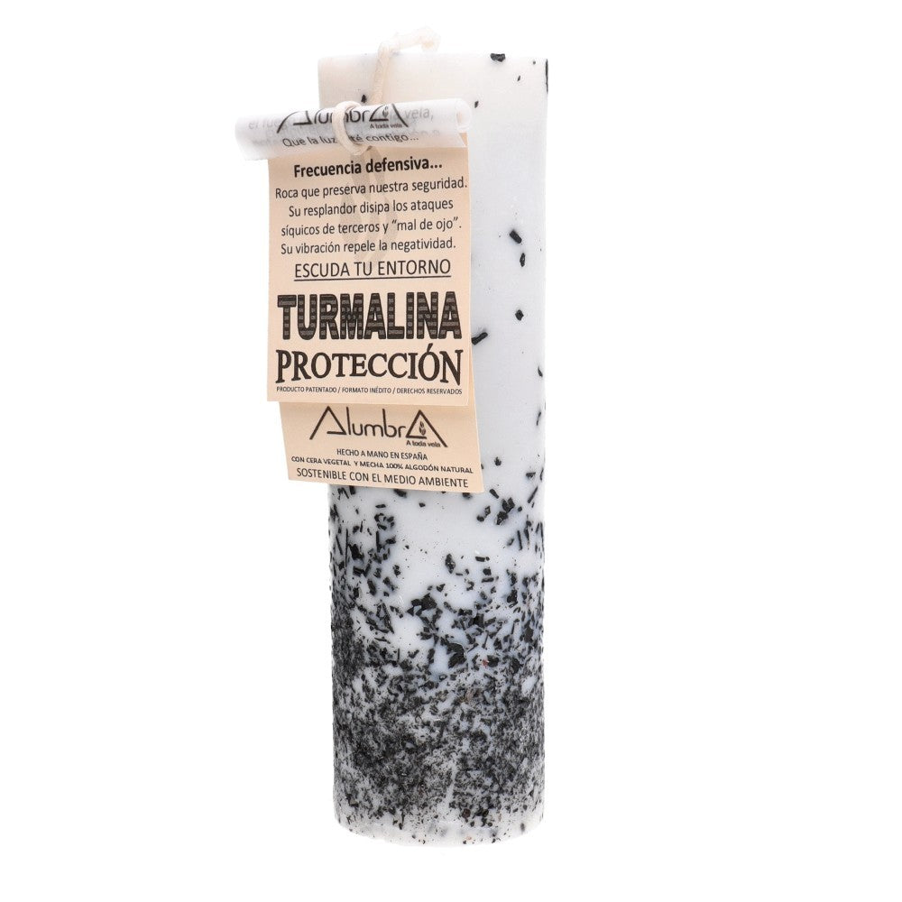 Vela Artesanal con Turmalina - Protection