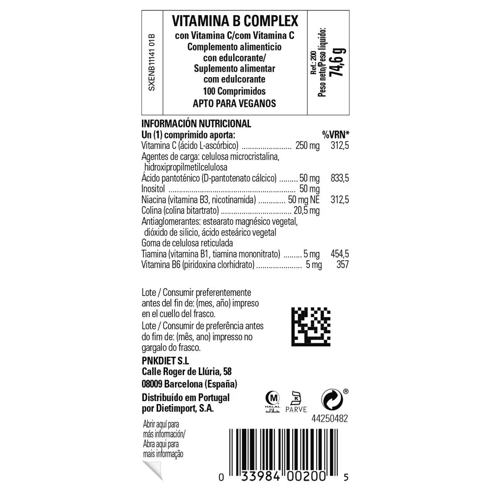 Vitamina B-complex con Vitamina C