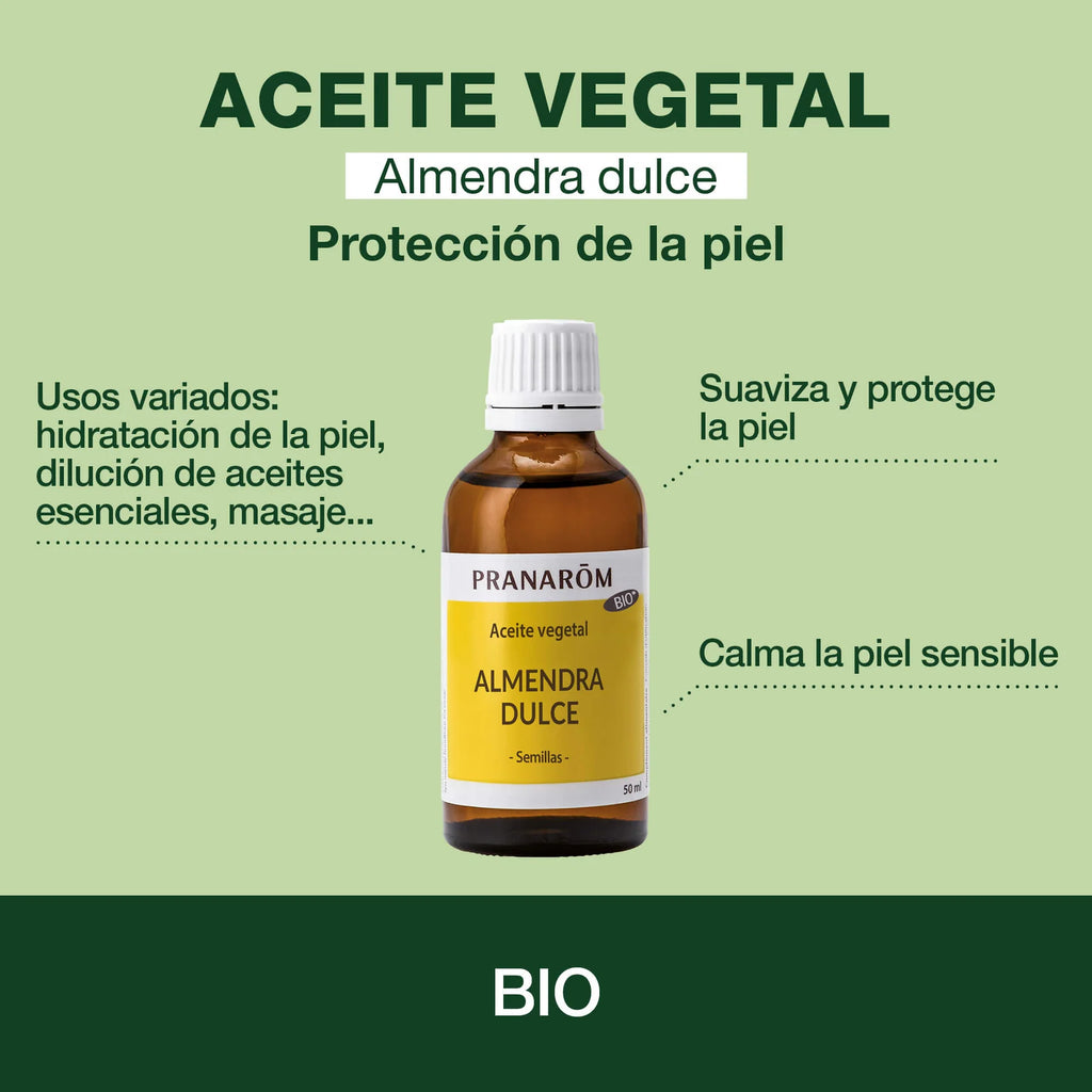 Aceite de Almendra Dulce Bio 50ml.