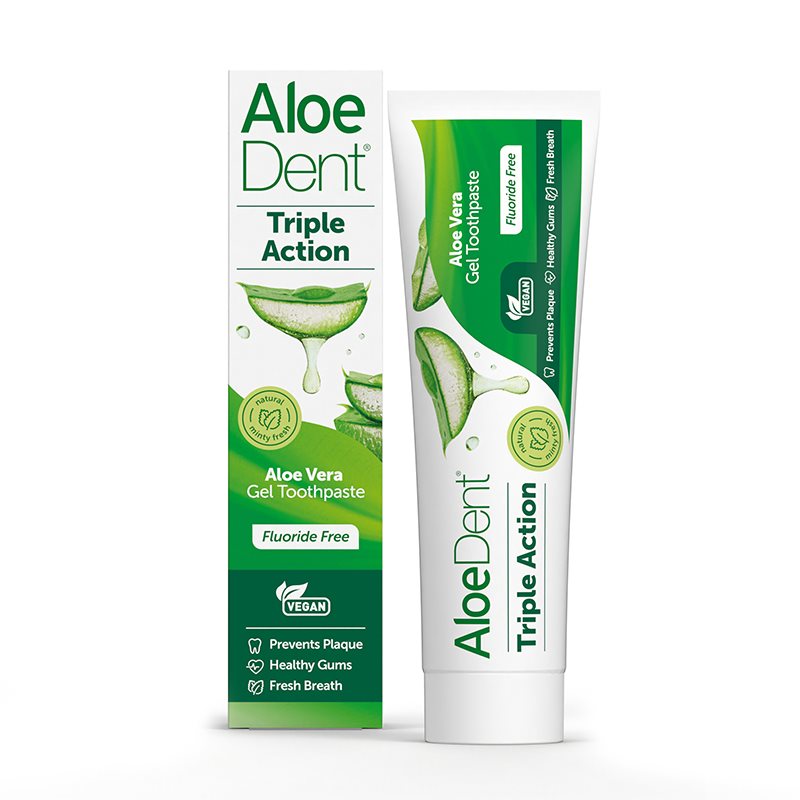 AloeDent Dentífrico Triple Acción Aloe Vera SIN FLUOR 100ml
