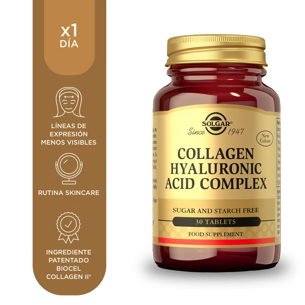 Ácido Hialurónico Complex con Colágeno 120mg - 30 comprimidos