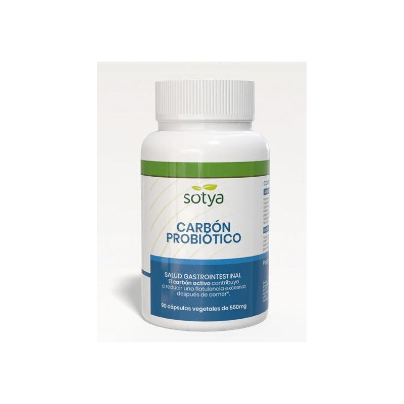 Carbón probiótico 90 cápsulas vegetales de 550mg