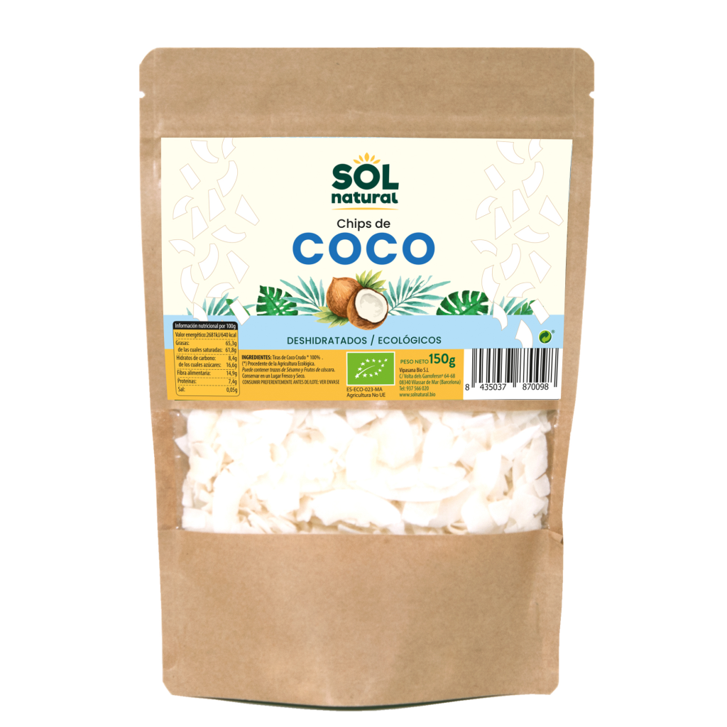Chips de coco bio sri lanka bolsa 150g