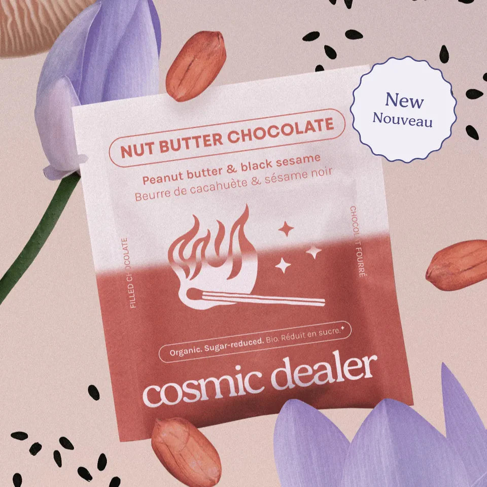 Chocolates de Doble Capa  – Crema de cacahuete y Sésamo Negro