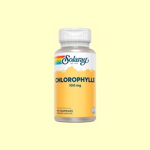 Clorofila Chlorophylle - Solaray - 90 comprimidos