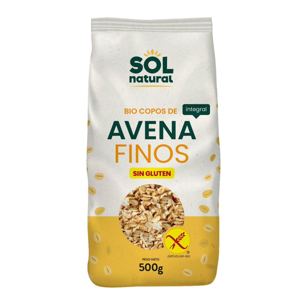 Copos de Avena Finos SIN GLUTEN 500gr.