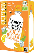 Infusión fría eco con limón, jengibre y cúrcuma