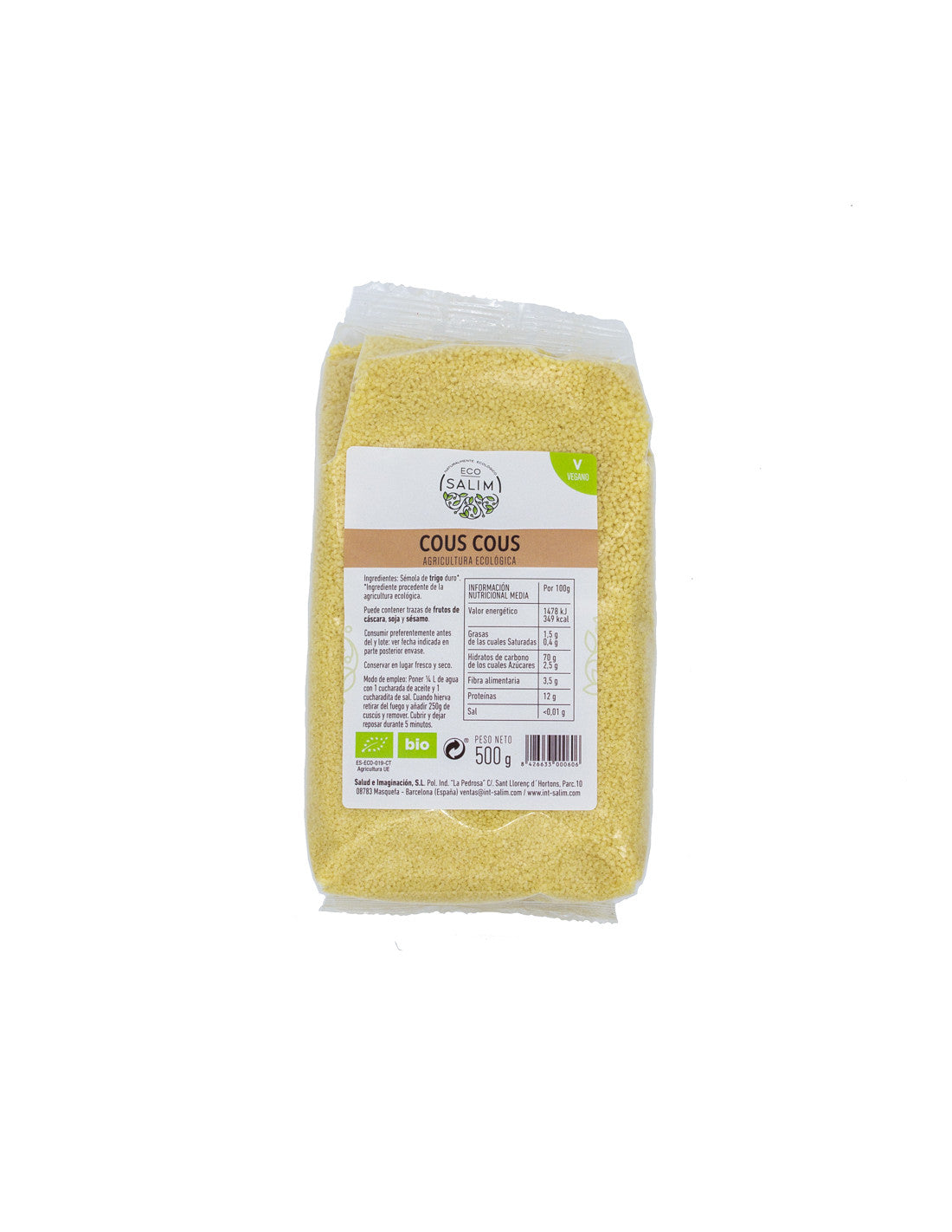 Cuscus Blanco Eco 500gr.