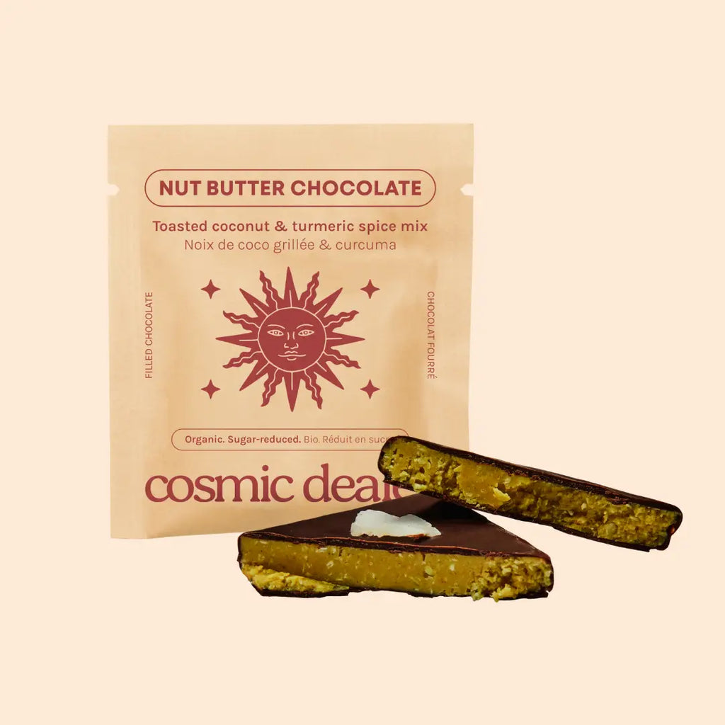 Chocolate de crema de frutos secos - Coco y Cúrcuma