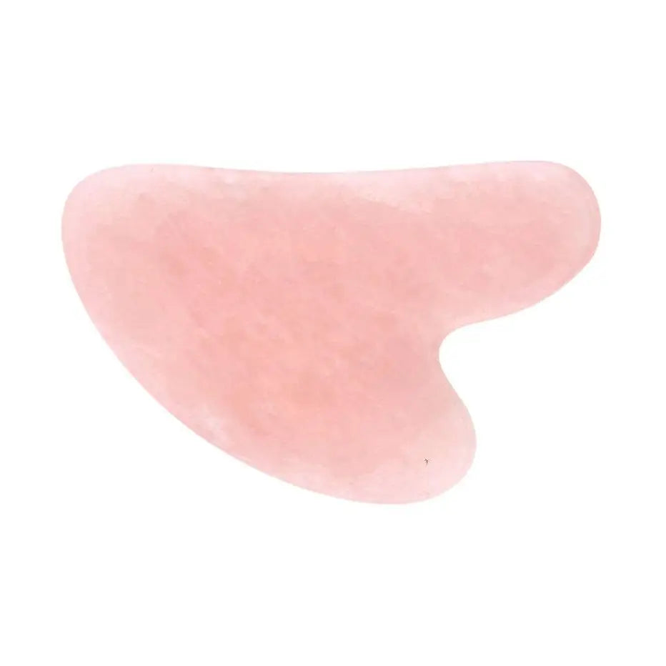 Masajeador Gua Sha de Cuarzo Rosa