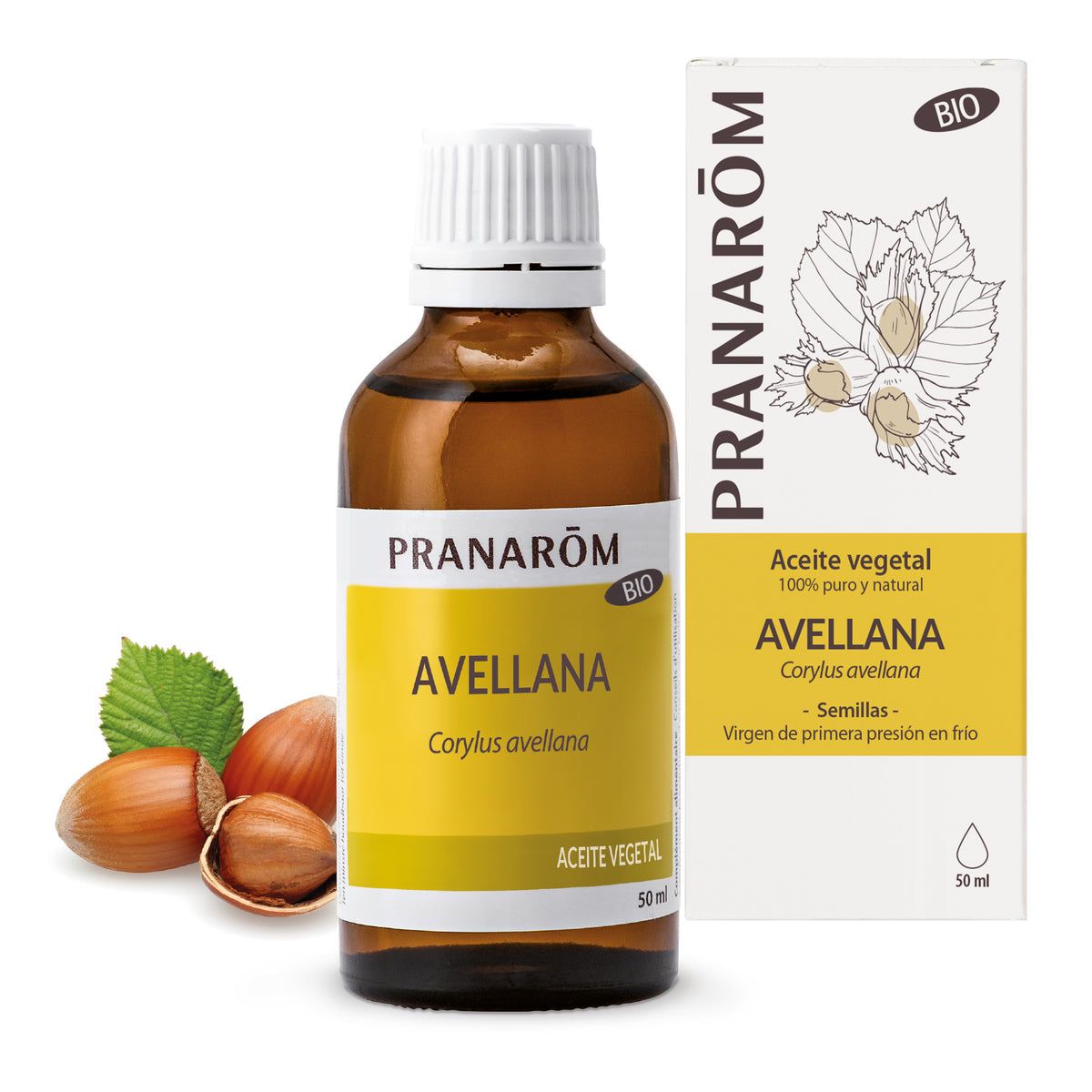 Aceite de Avellanas Bio 50ml.